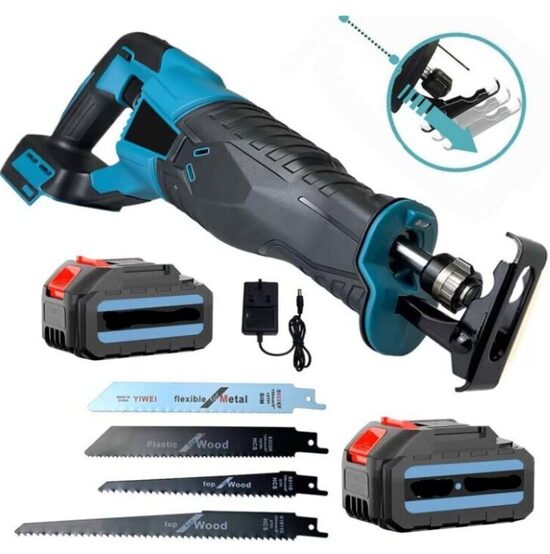 Akumuliatorinis tiesinis pjūklas su 2 x akumuliatoriais, 700 W